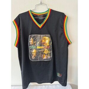 BOB MARLEY RASTA BASKETBALL MESH JERSEY xl
